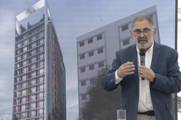 El intendente Jorge particip&oacute; del inicio de obra del hotel Amerian
