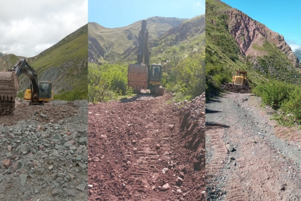 Obras de mantenimiento del camino a Punta Corral