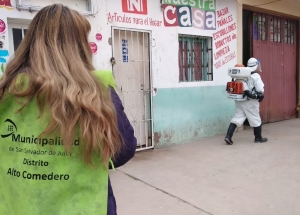 Municipio realiz&oacute; desinfecciones en sectores de Alto Comedero
