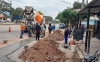 Reparan calles luego de obras de cloacas