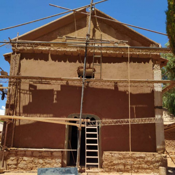 Obras en Uquía: nueva etapa de intervención en la iglesia