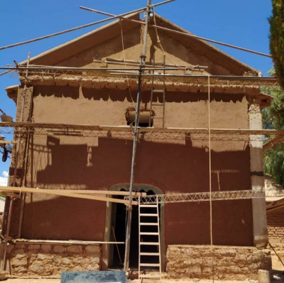 Obras en Uqu&iacute;a: nueva etapa de intervenci&oacute;n en la iglesia