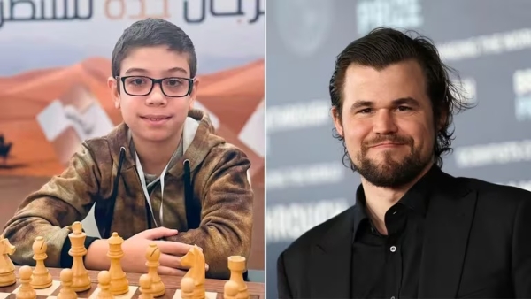 Impacto en el ajedrez: el argentino Faustino Oro, de 10 a&ntilde;os, derrot&oacute; a Magnus Carlsen, el mejor jugador del mundo