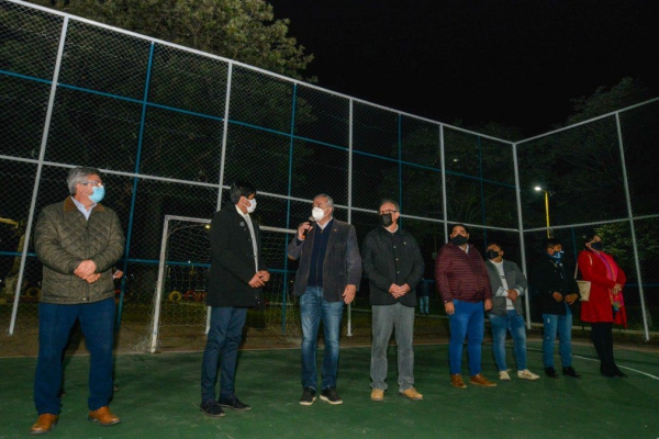 Inauguraron un centro deportivo en La Mendieta