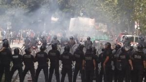 Incidentes en el Congreso en la marcha de la izquierda contra el acuerdo con el FMI