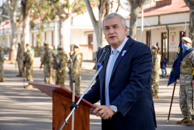 Morales acompa&ntilde;&oacute; al Ej&eacute;rcito Argentino en su d&iacute;a