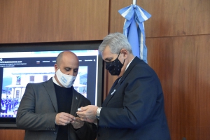 Vicegobernador miembro honor&iacute;fico del Instituto Belgraniano de Jujuy