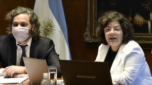 Vizzotti anunci&oacute; que dio positivo de coronavirus y a&iacute;slan a Cafiero