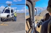 Importante rescate aéreo del Same en San Bernardo