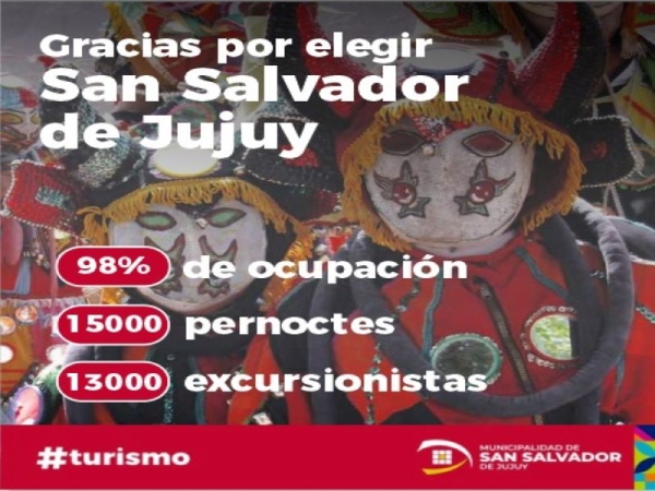 Carnaval: R&eacute;cord de turismo y ocupaci&oacute;n plena en Capital