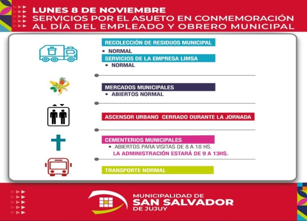 Servicios por el D&iacute;a del empleado Municipal