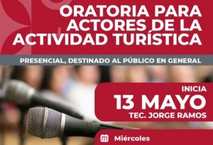 Sector turístico. Capacitación gratuita en oratoria para actores
