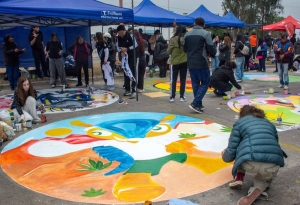 Con la Pintada Estudiantil, Jujuy empieza a palpitar la gran edición 75 de la FNE