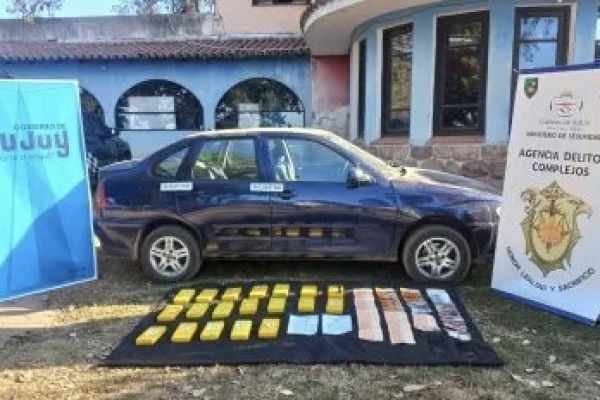 Delitos Complejos detuvo a un sujeto con 19 kilos de coca&iacute;na
