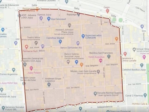 San Salvador de Jujuy: Prohiben el ingreso de autos al centro