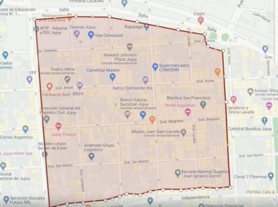 San Salvador de Jujuy: Prohiben el ingreso de autos al centro