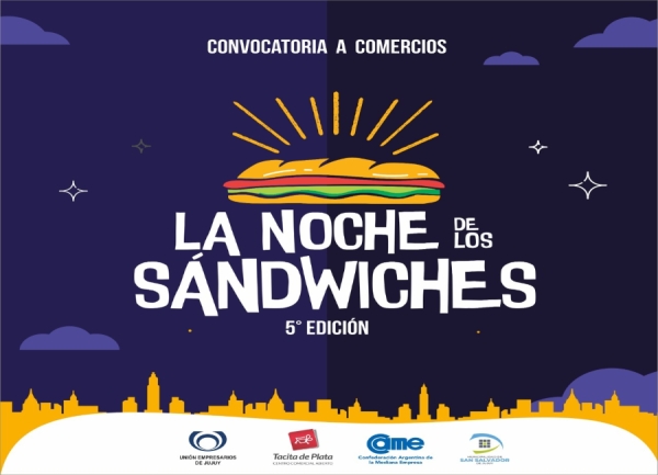 Convocan a comercios a sumarse a la "Noche de los S&aacute;ndwiches"
