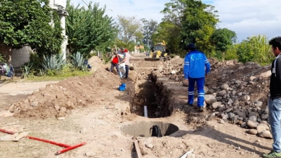 Finalizaron las cloacas en barrios de Fraile Pintado