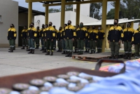 Morales reconoci&oacute; a los combatientes de incendios forestales