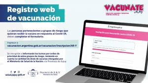 Habilitan registro para quienes deseen recibir la vacuna