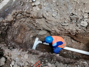 Agua Potable finaliz&oacute; exitosamente la nueva red cloacal en Punta Diamante