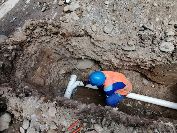 Agua Potable finaliz&oacute; exitosamente la nueva red cloacal en Punta Diamante