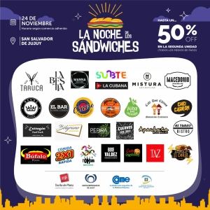 El mi&eacute;rcoles ser&aacute; la Noche de los S&aacute;ndwiches - 5&deg; edici&oacute;n