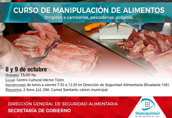 CURSO MANIPULACI&Oacute;N DE CARNES