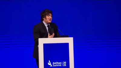 Javier Milei habl&oacute; ante empresarios: &ldquo;Es una excelente oportunidad de compra porque Argentina est&aacute; barat&iacute;sima&rdquo;