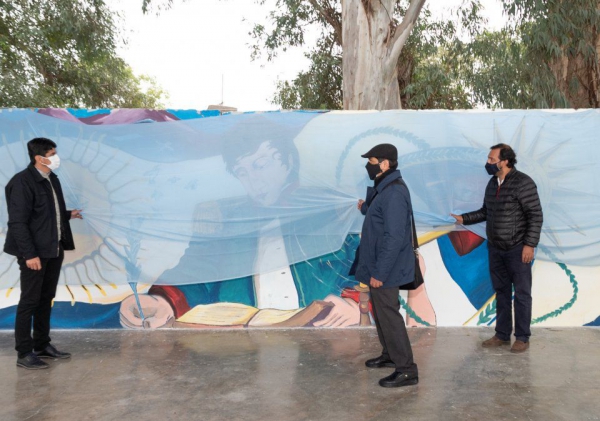 Inauguraron el Mural "Remembranza" en La Mendieta