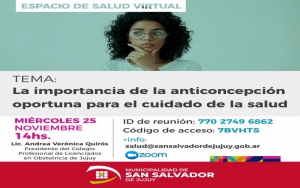 &ldquo;La importancia de la anticoncepci&oacute;n oportuna"