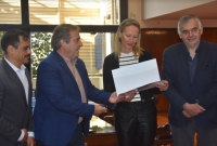 Bernis y Omar Guti&eacute;rrez recibieron a representantes de agencias de salud internacionales