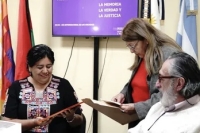 La ministra Sarapura encabez&oacute; el lanzamiento del Programa Provincial para la Memoria, la Verdad y la Justicia