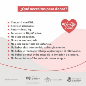 Jornada de donaci&oacute;n de sangre en el Banco de Desarrollo de Jujuy