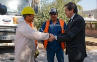 Sadir supervis&oacute; las obras de repavimentaci&oacute;n en ruta 4