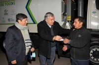 Monterrico recibió nuevo camión compactador y contenedores