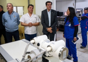 Hospital Gallardo. Sadir recorri&oacute; las obras que mejoran la infraestructura