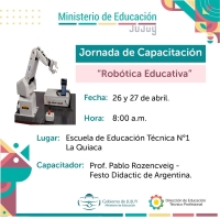 Jornadas de capacitaci&oacute;n en Rob&oacute;tica Educativa