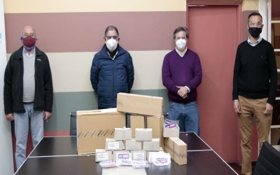Distribuyen donacion del Enacom en Barrios vulnerables