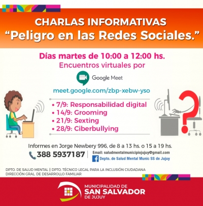 Charlas informativas sobre &ldquo;Peligro en las Redes Sociales&rdquo;