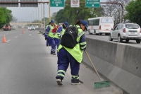 Limpieza y mantenimiento en avenida Gral. Savio