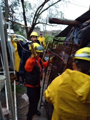 Defensa Civil monitorea las zonas afectadas por la tormenta